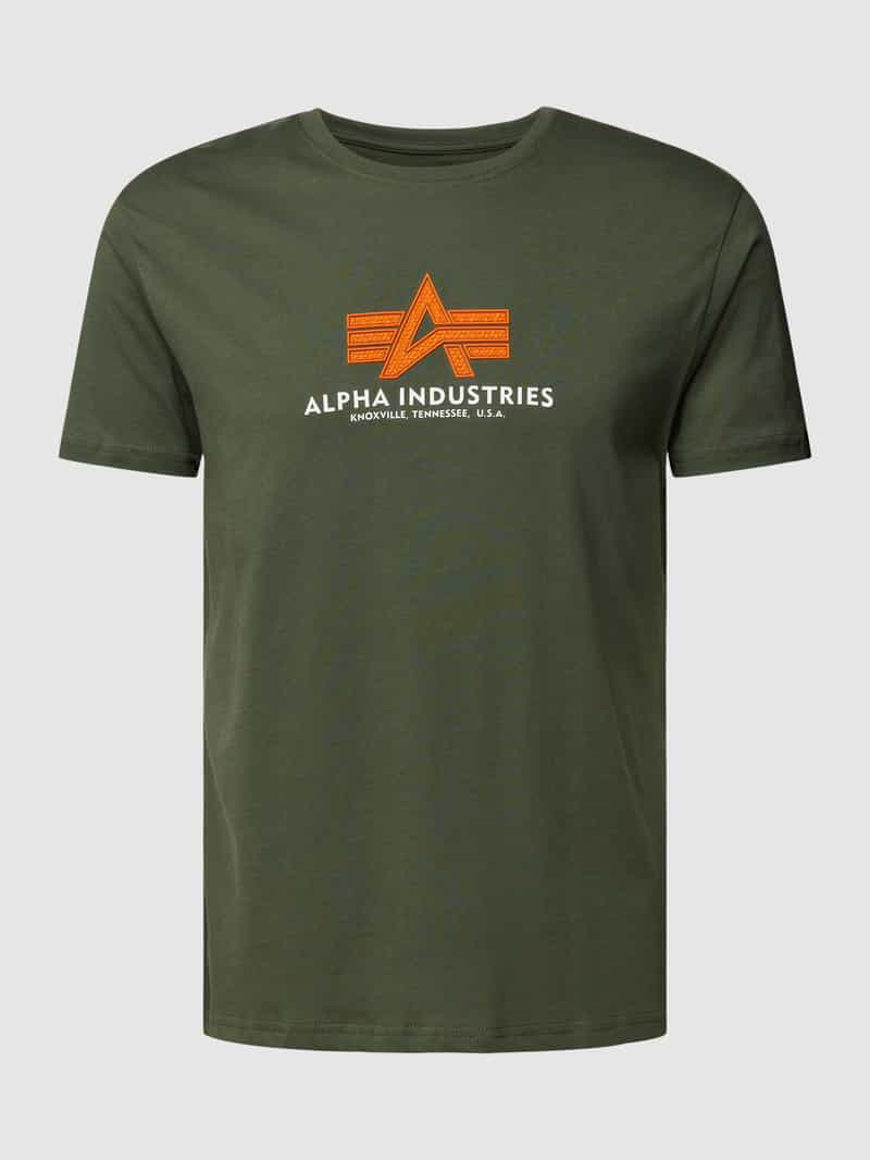 alpha industries T-shirt met labelprint