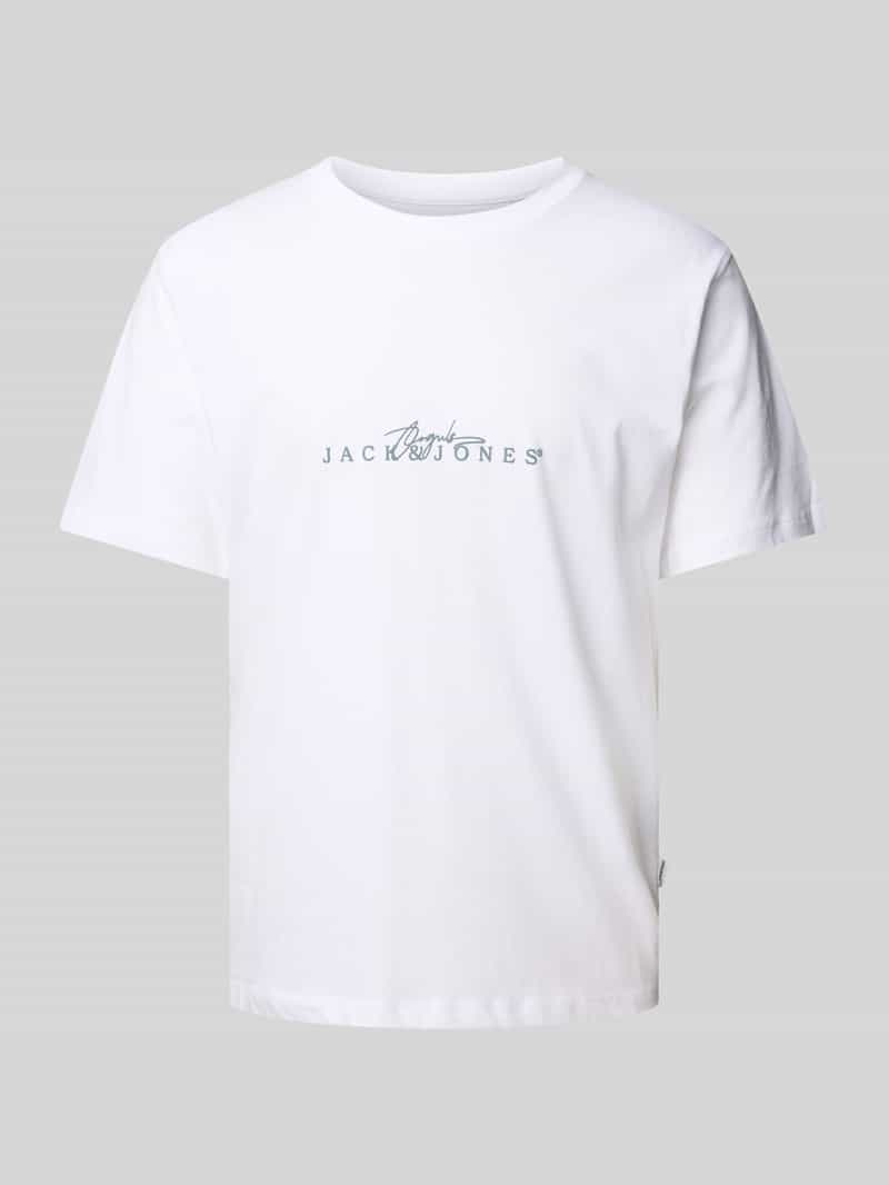 jack & jones T-shirt met labelprint model 'VARENNA'
