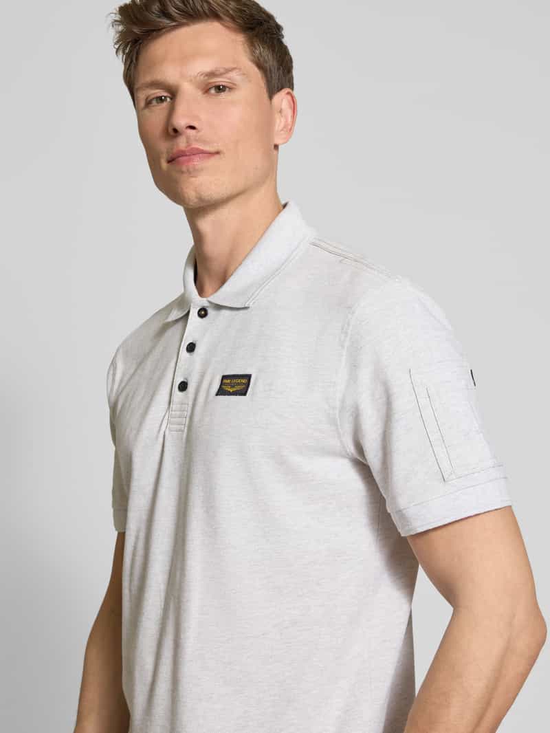 PME Legend Poloshirt met labeldetail