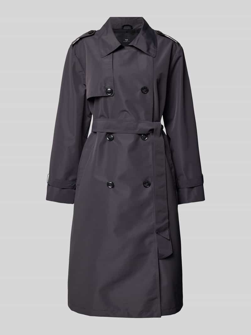 WITHBLACK Trenchcoat met strikceintuur
