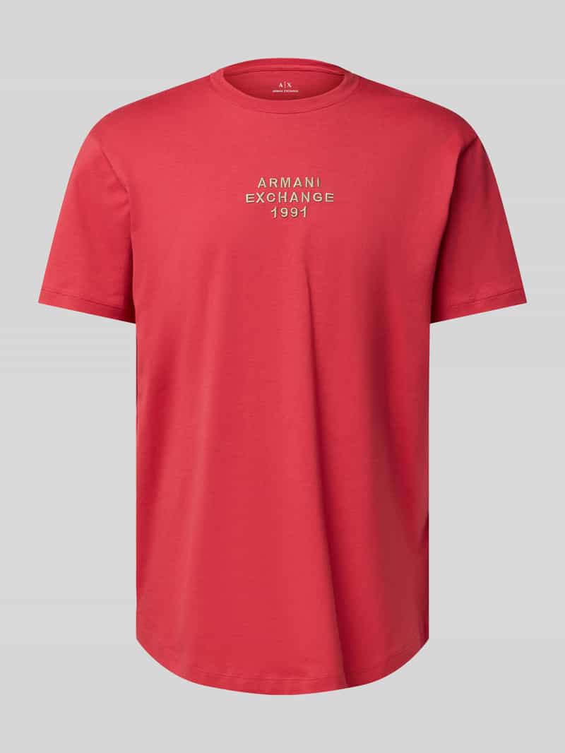 Armani Exchange Regular fit T-shirt van puur katoen