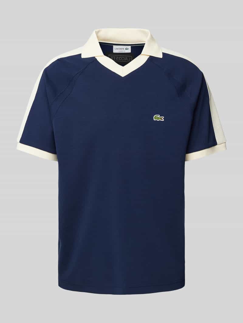 Lacoste Classic fit poloshirt met labelstitching
