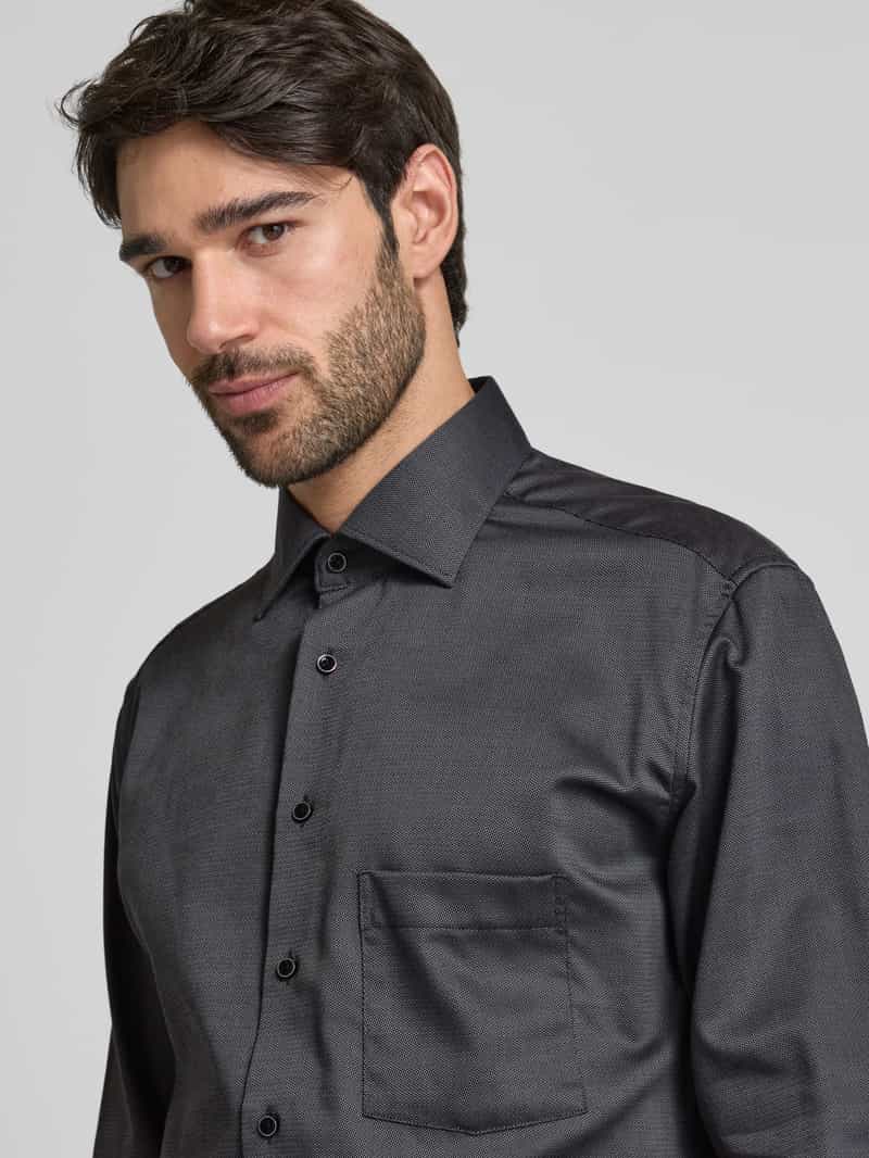 Eterna Modern fit zakelijk overhemd met kentkraag