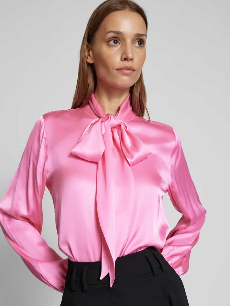 Emily Van den Bergh Regular fit blouse met strikdetail