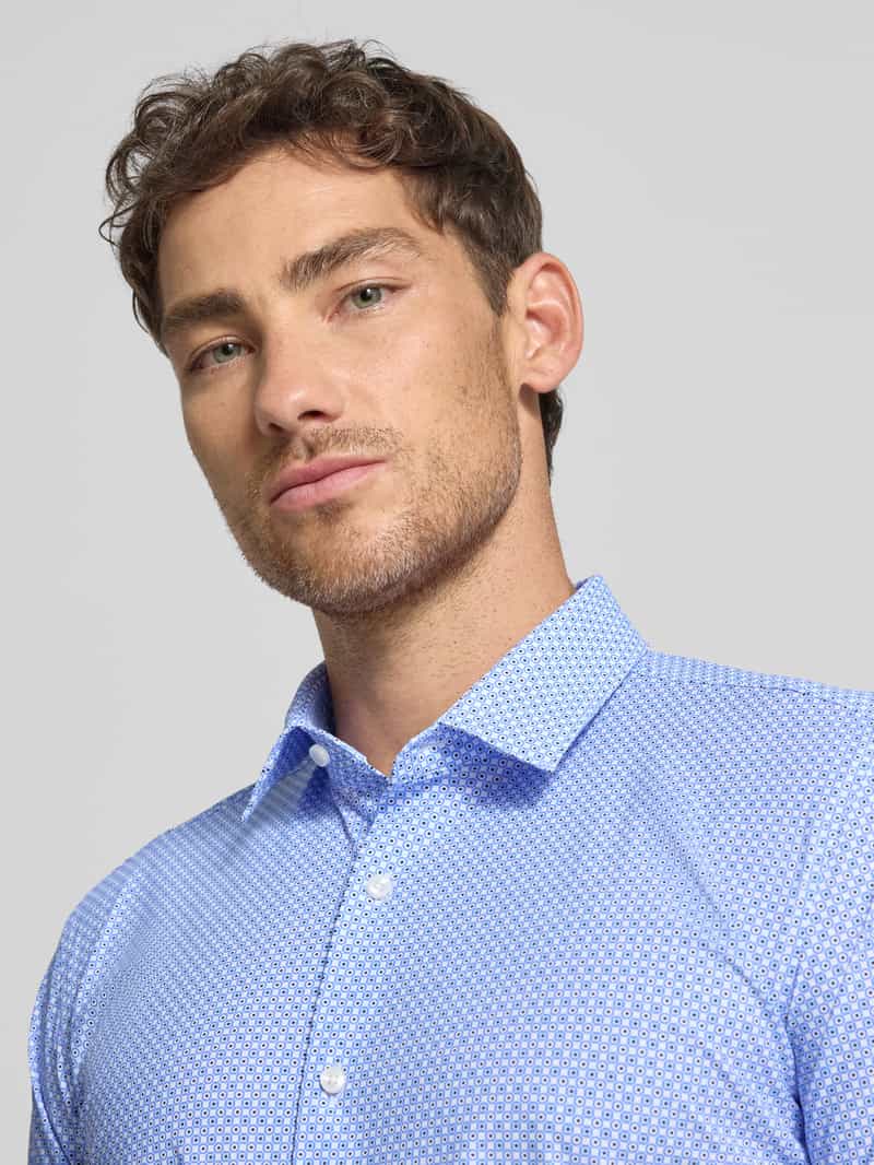 Boss Slim fit shirt van elastische jersey model 'Style P-HANK-S-KENT-C1-222'