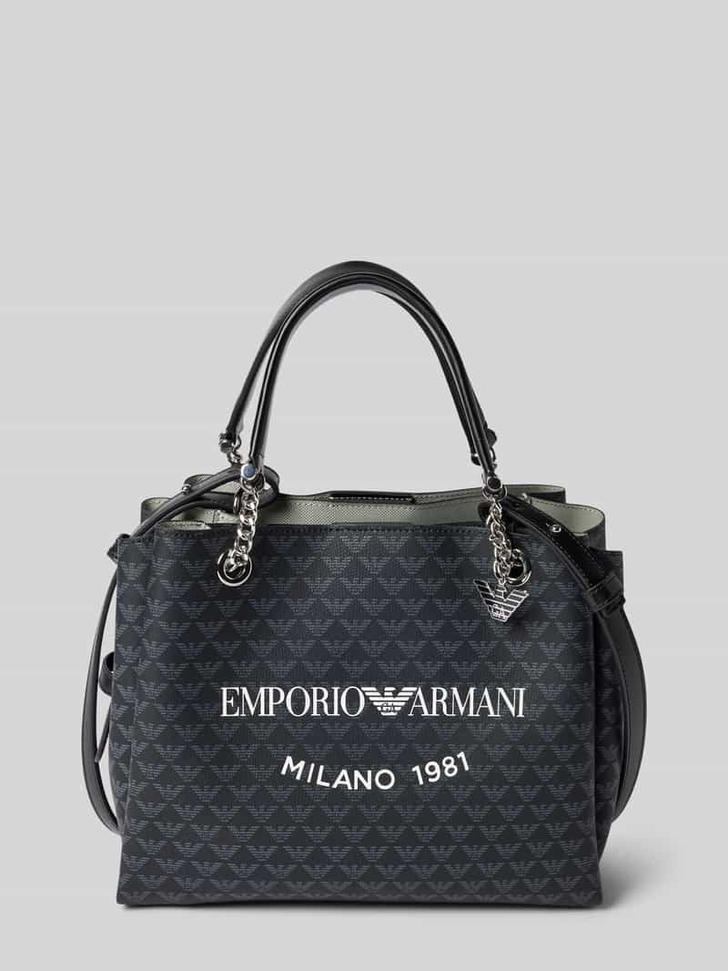 Emporio Armani Handtas met labelprint model 'ANNIE'