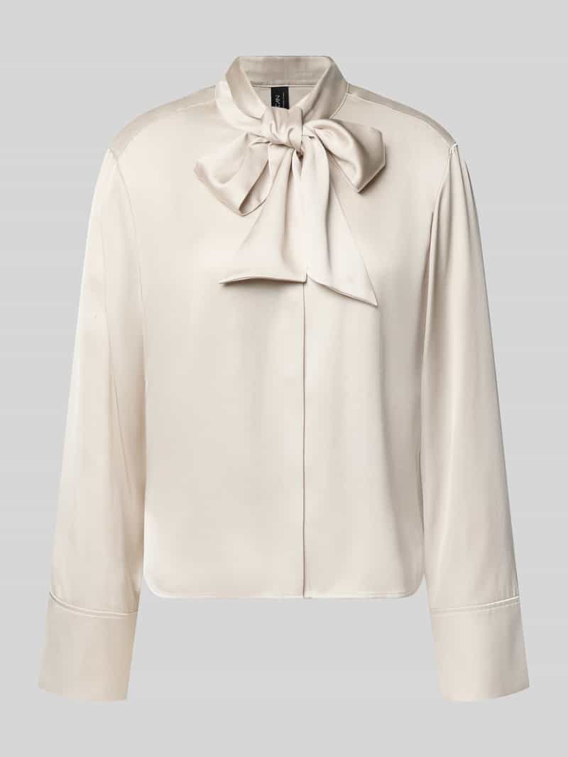 Marc Cain Regular fit strikblouse met blinde knoopsluiting