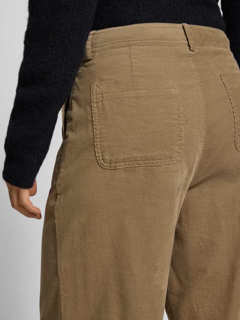 MORE & MORE Wide leg broek met structuurmotief