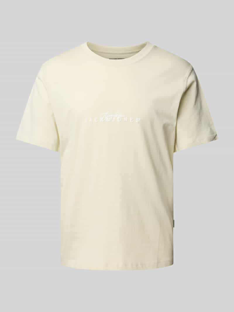 jack & jones T-shirt met labelprint model 'VARENNA'