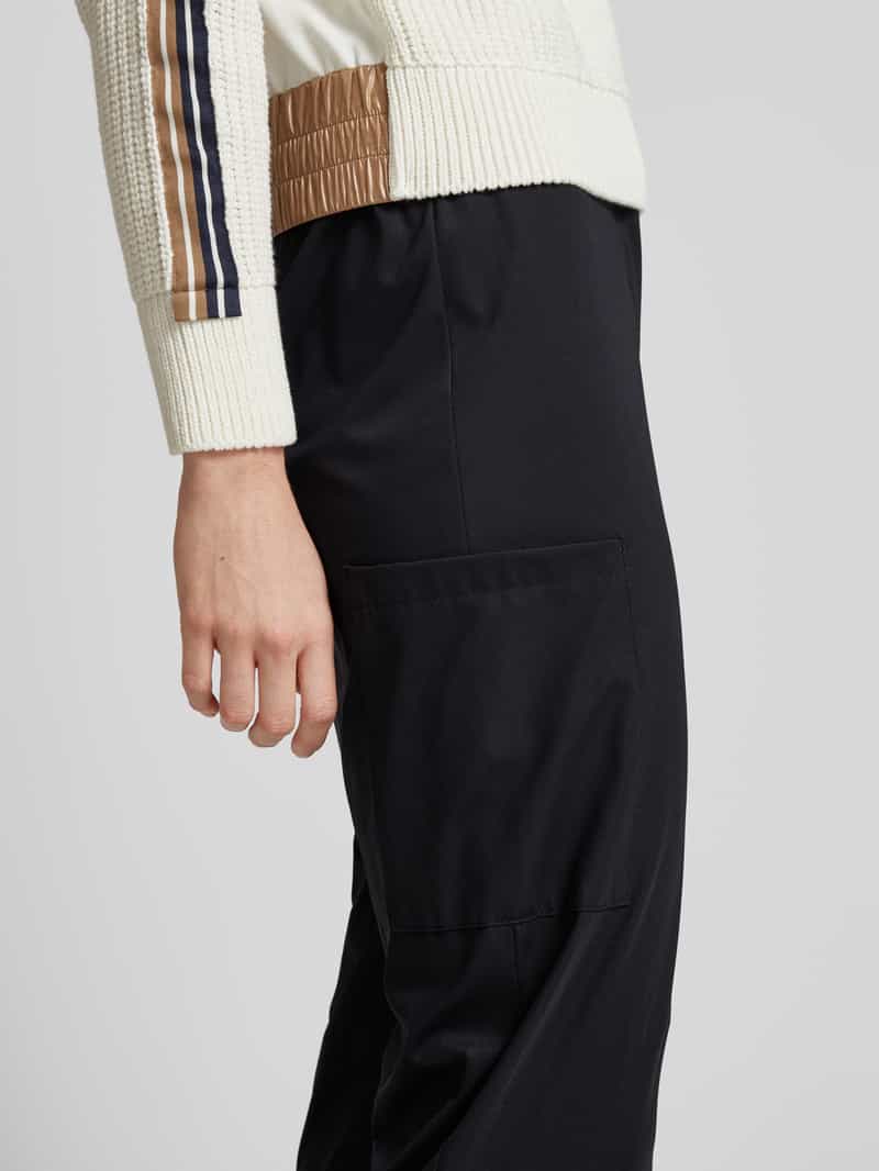 Marc Cain Stoffen broek met elastische band model 'FRANCA'