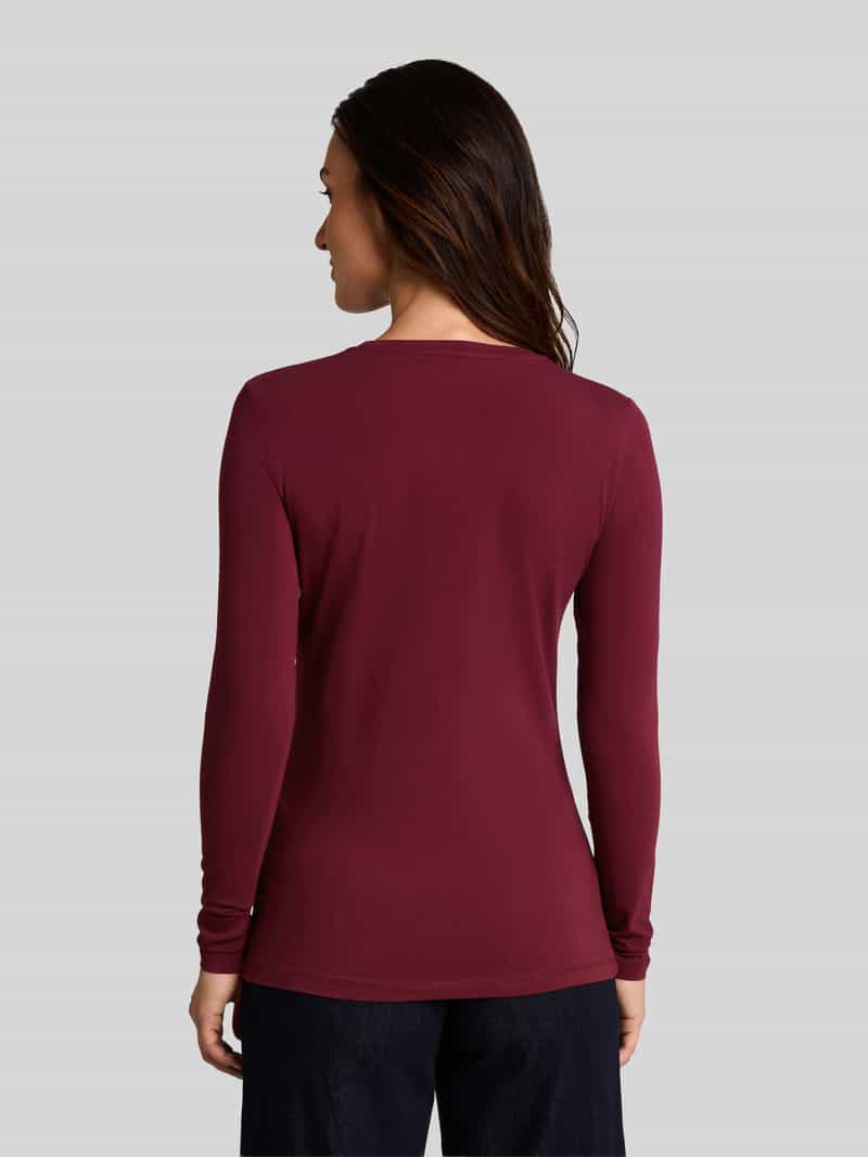 Tom Tailor Shirt met lange mouwen met logo-opschrift