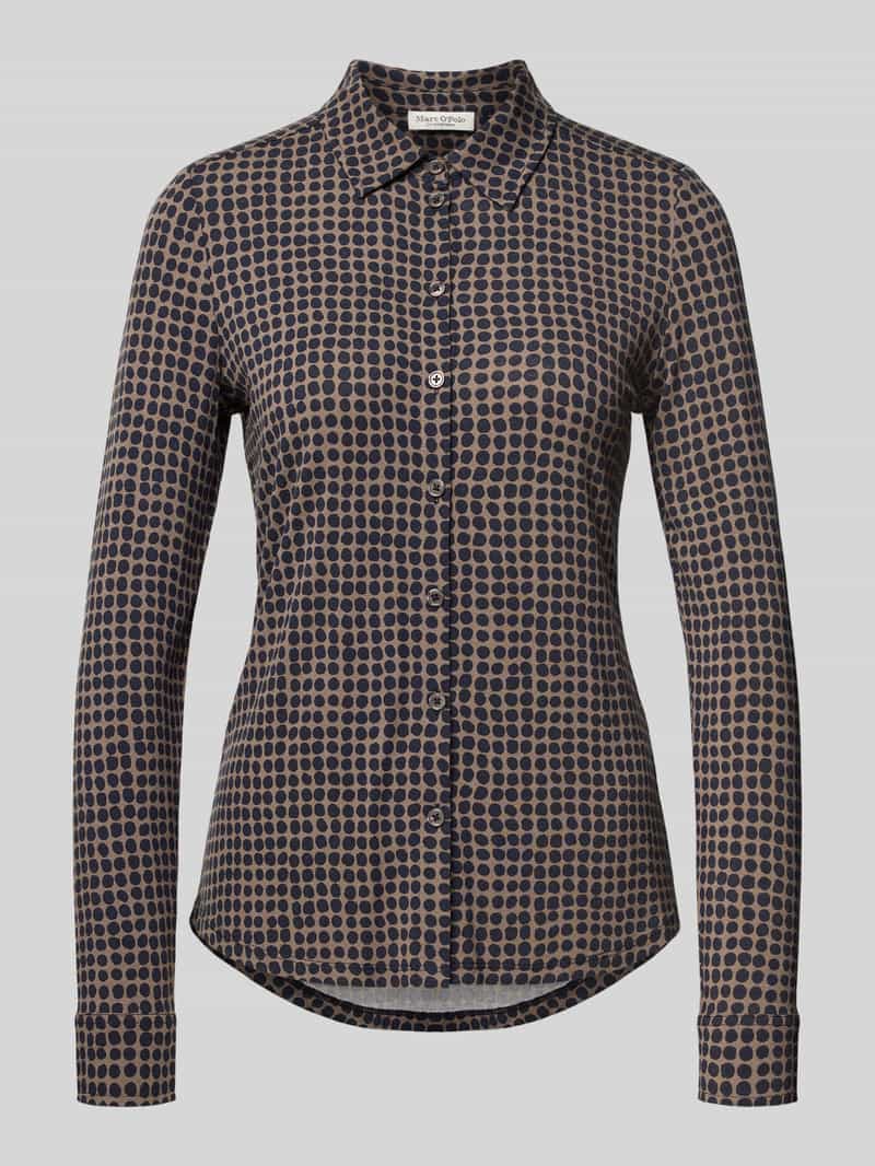 Marc O'Polo Regular fit blouse met lange mouwen van viscosemix
