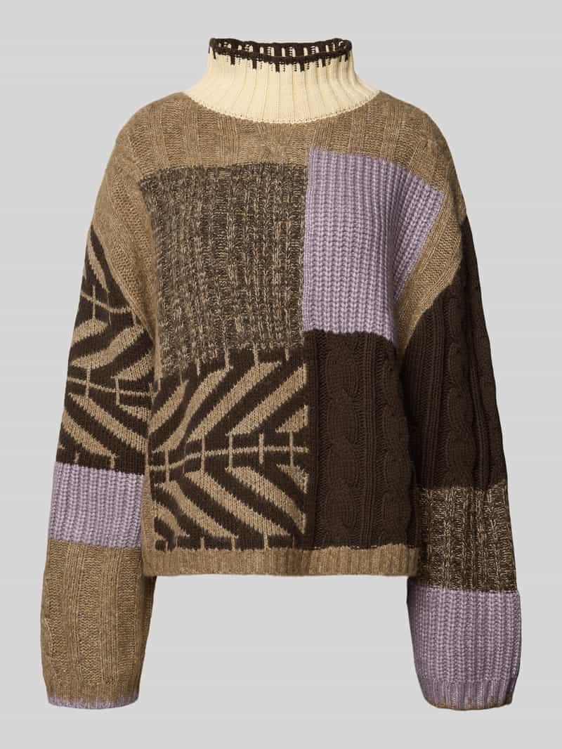 Jake*s Casual Gebreide pullover met ribboorden