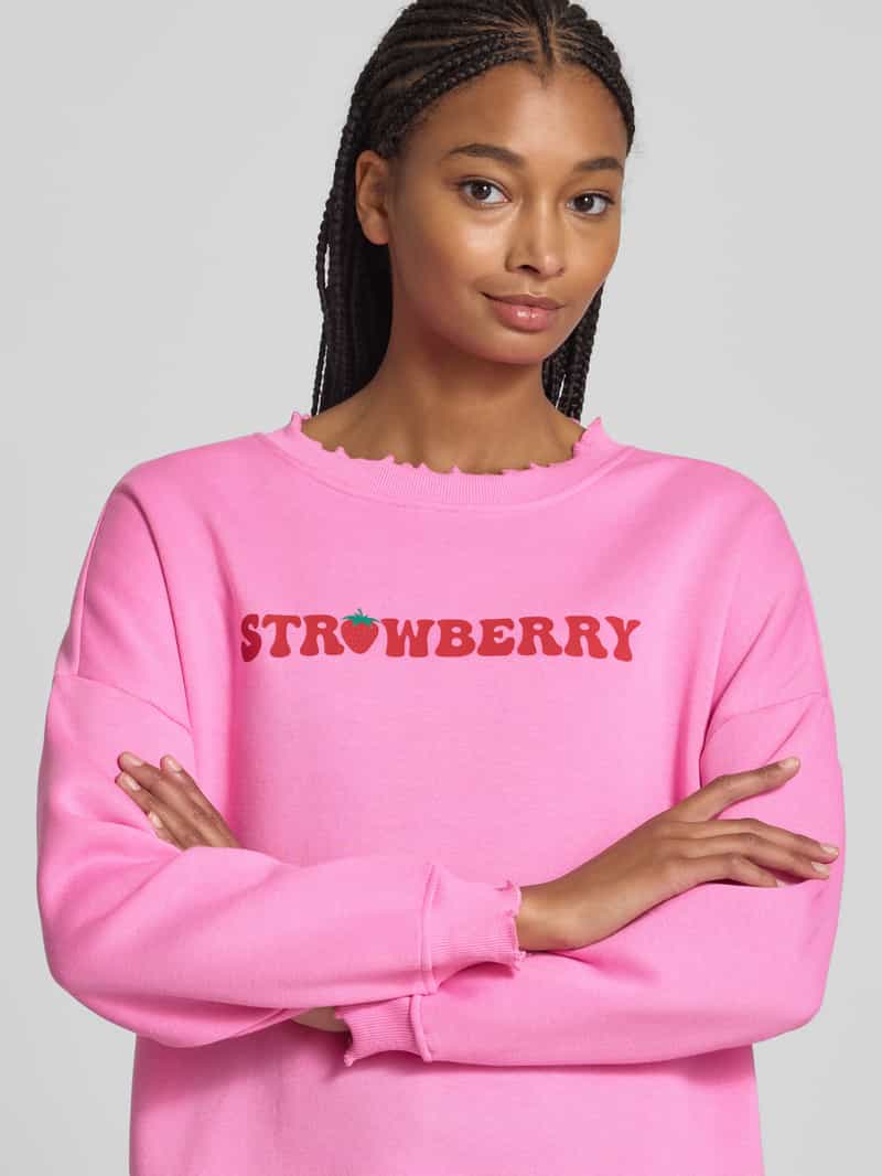 Pieces Oversized sweatshirt van katoenmix model 'MALIAH'