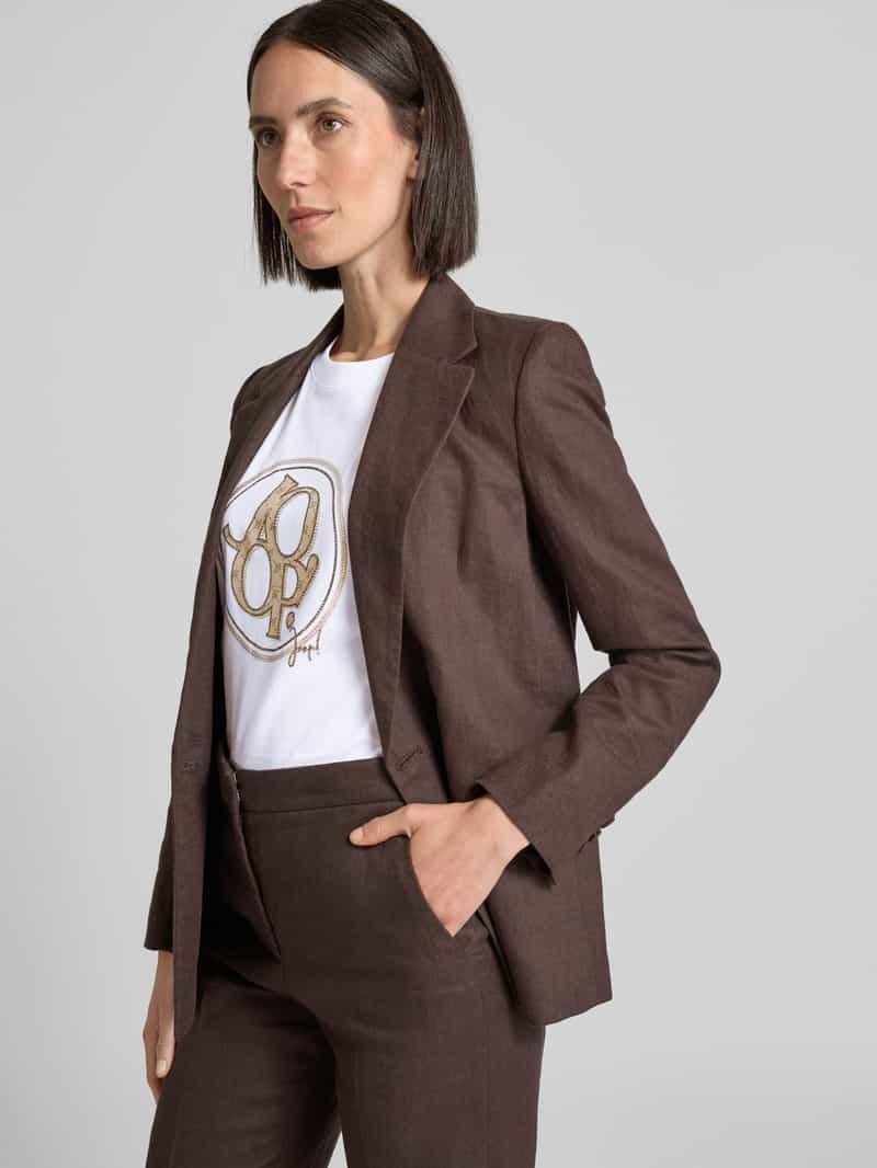Joop! T-shirt met strass-steentjes model 'Tashi'