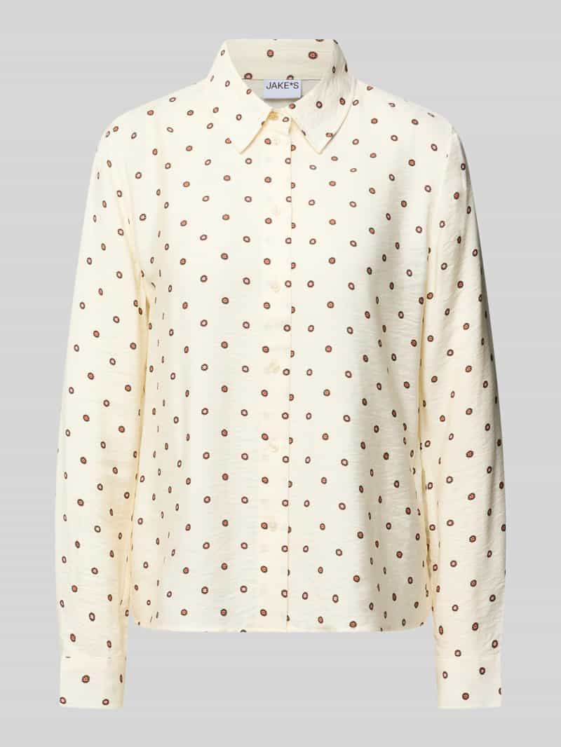 Jake*s Casual Blouse met lange mouwen met klassieke overhemdkraag