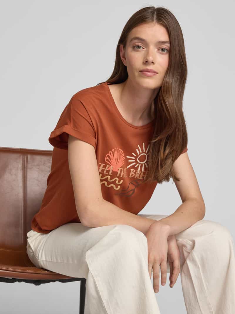 Soyaconcept T-shirt met ronde hals model 'RINA'