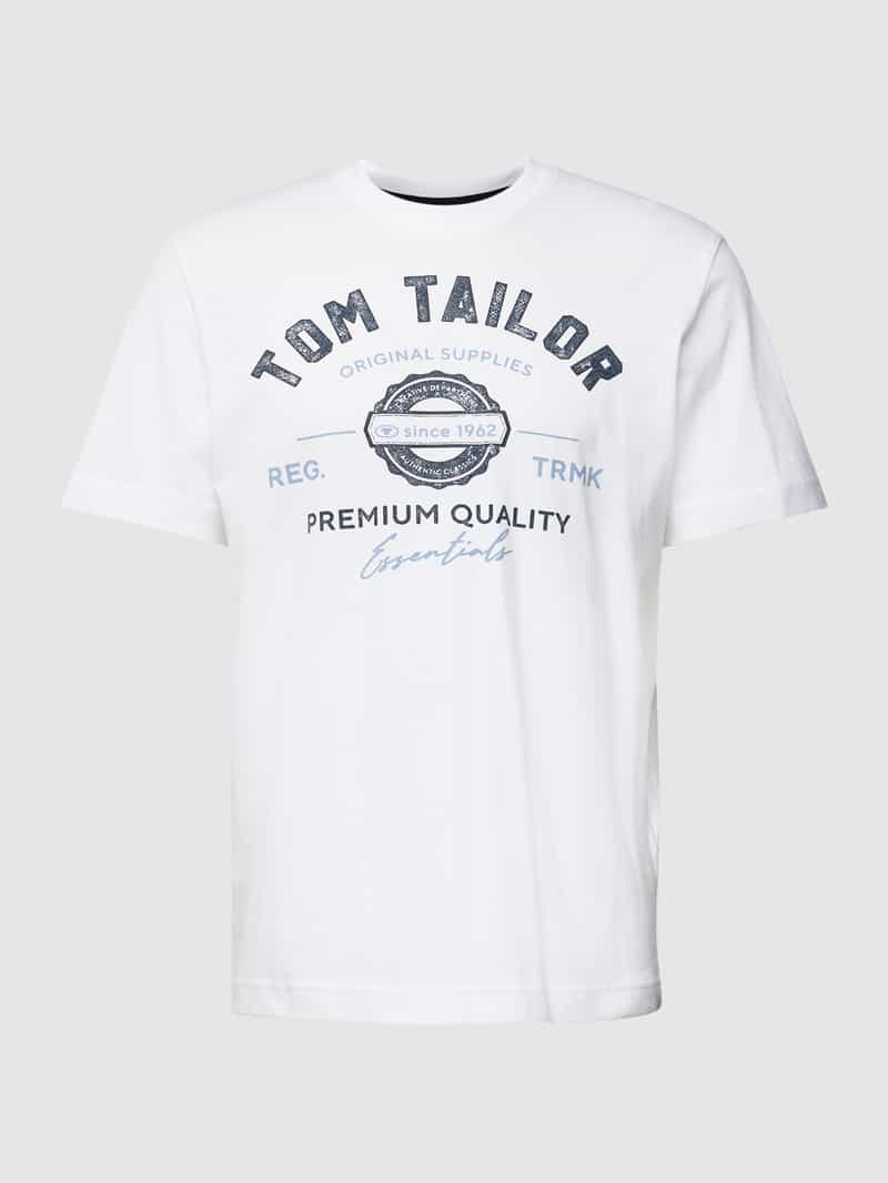 Tom Tailor T-shirt met labelprint