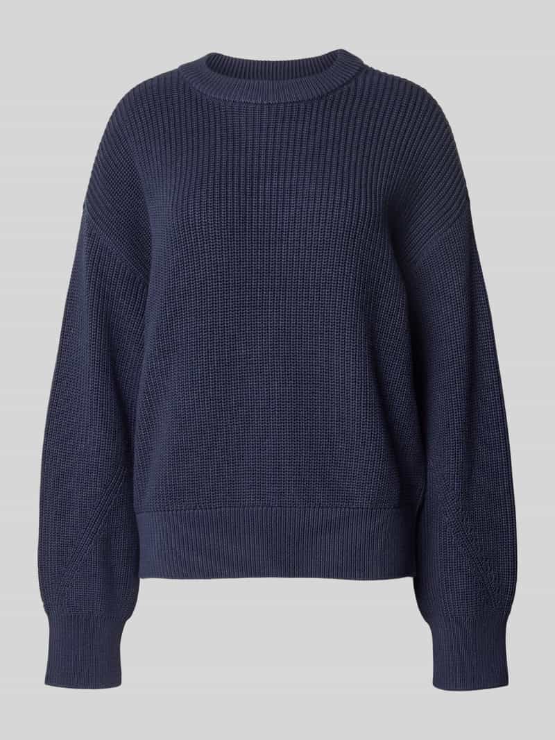 Jake*s Casual Oversized gebreide pullover met ribboorden