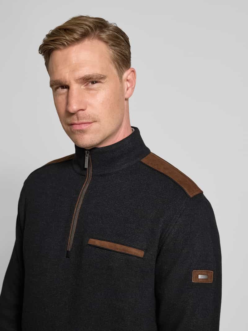 Bugatti Sweatshirt met labeldetail