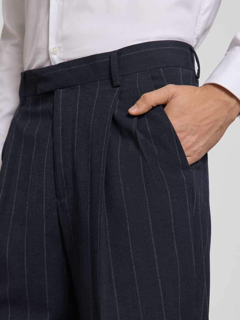 MCNEAL Straight leg pantalon met persplooien