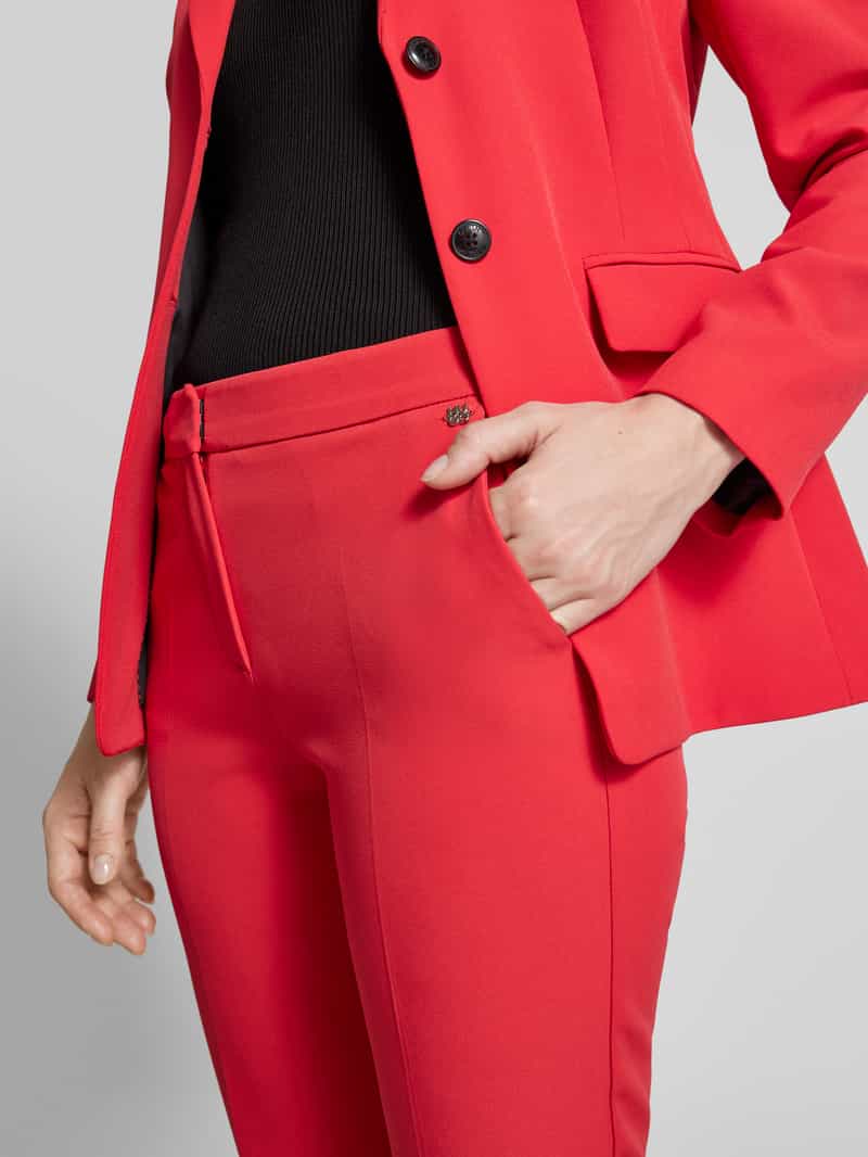HUGO Skinny fit stoffen broek met persplooien model 'Hagonia'