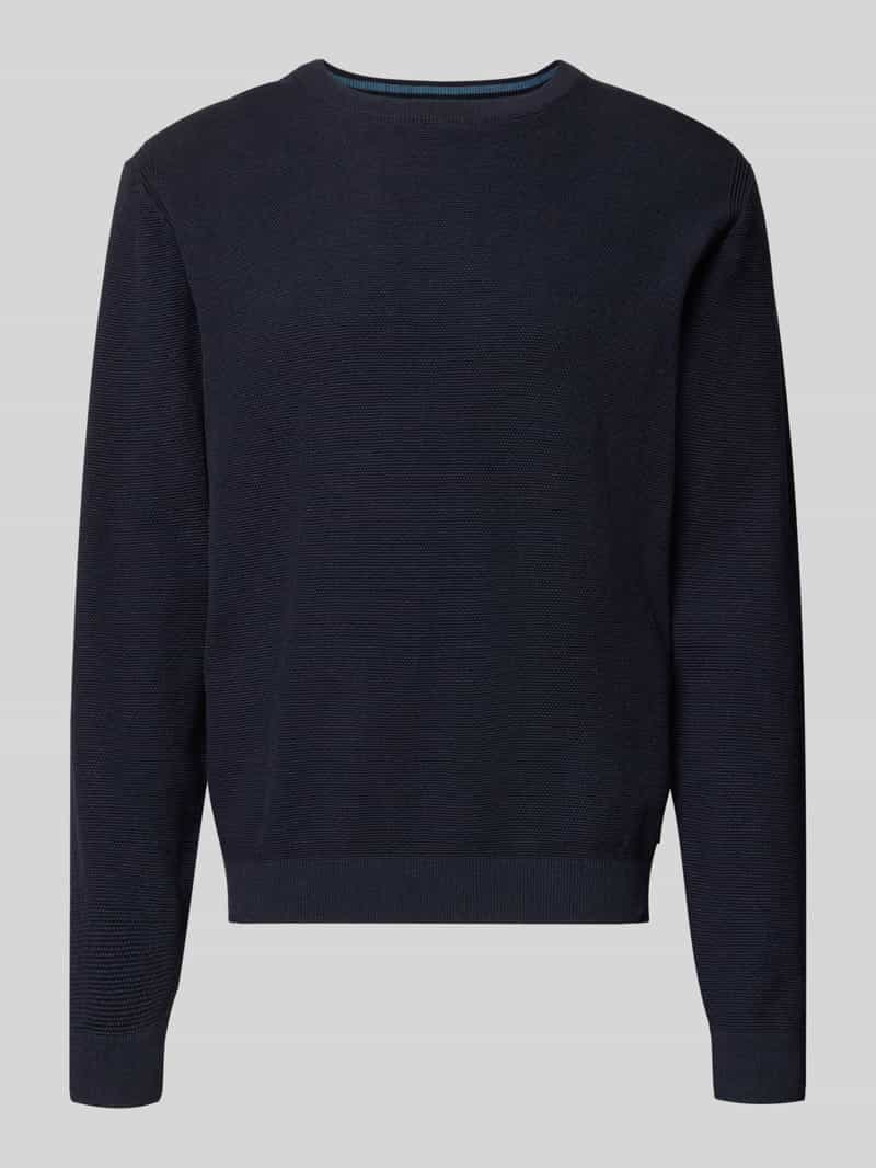 Tom Tailor Regular fit gebreide pullover van zuiver katoen