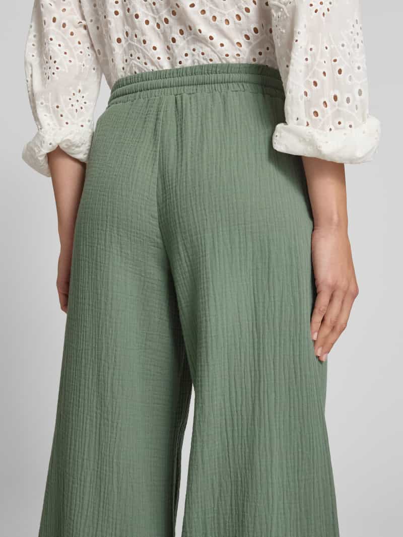 Christian Berg Woman Wide leg stoffen broek in verkorte pasvorm