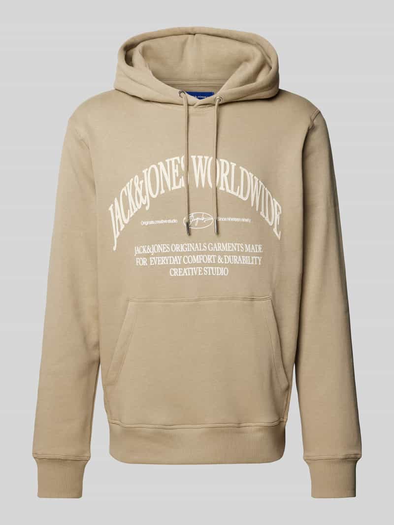 jack & jones Hoodie met labelprint