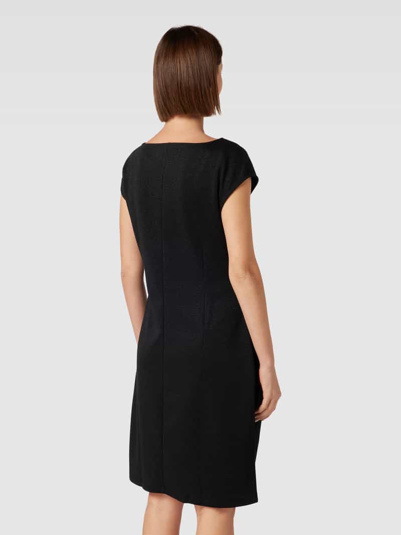 Knielange jurk met boothals, model 'LUREX' Smith and Soul