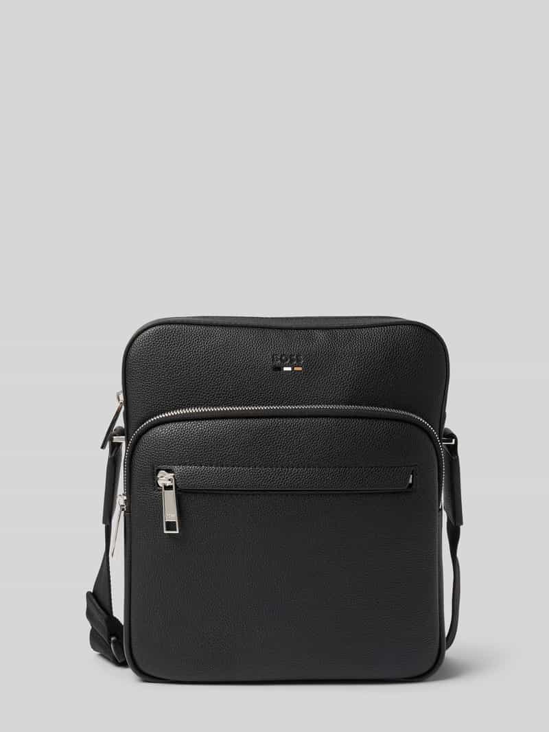 Boss Schoudertas met label in reliëf model 'RAY'