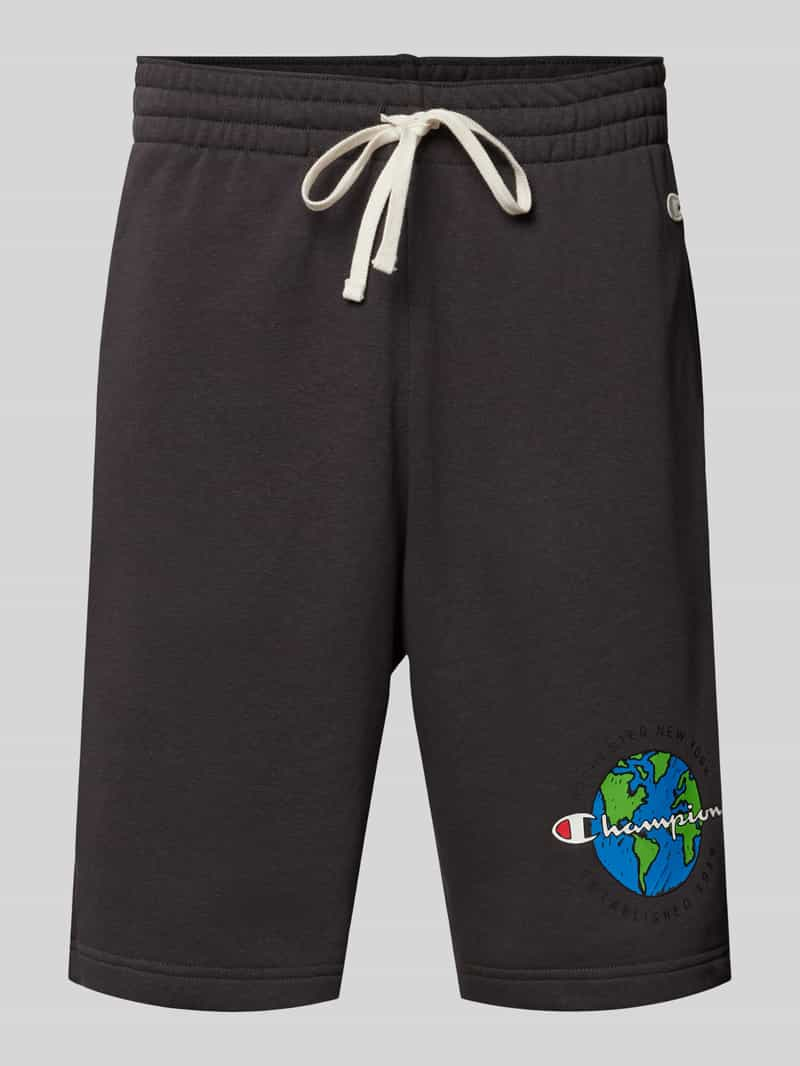 Champion Regular fit sweatshorts met motiefprint