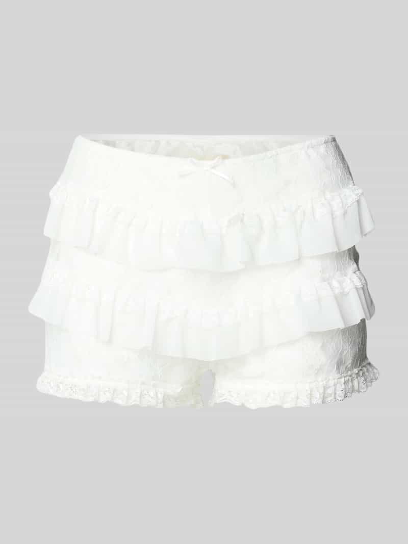 ANOTHER COTTON LAB Slim fit korte broek met kant