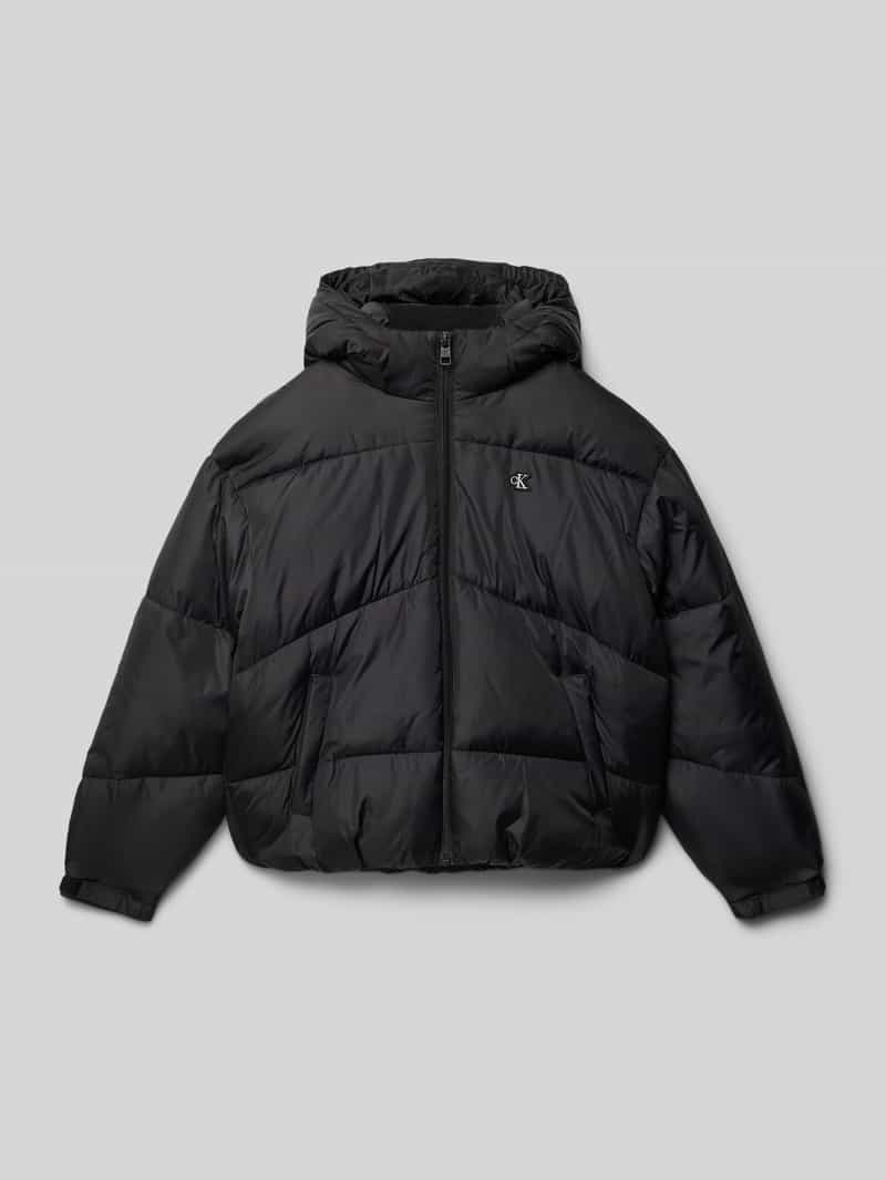 Calvin Klein Jeans Gewatteerd jack met logobadge
