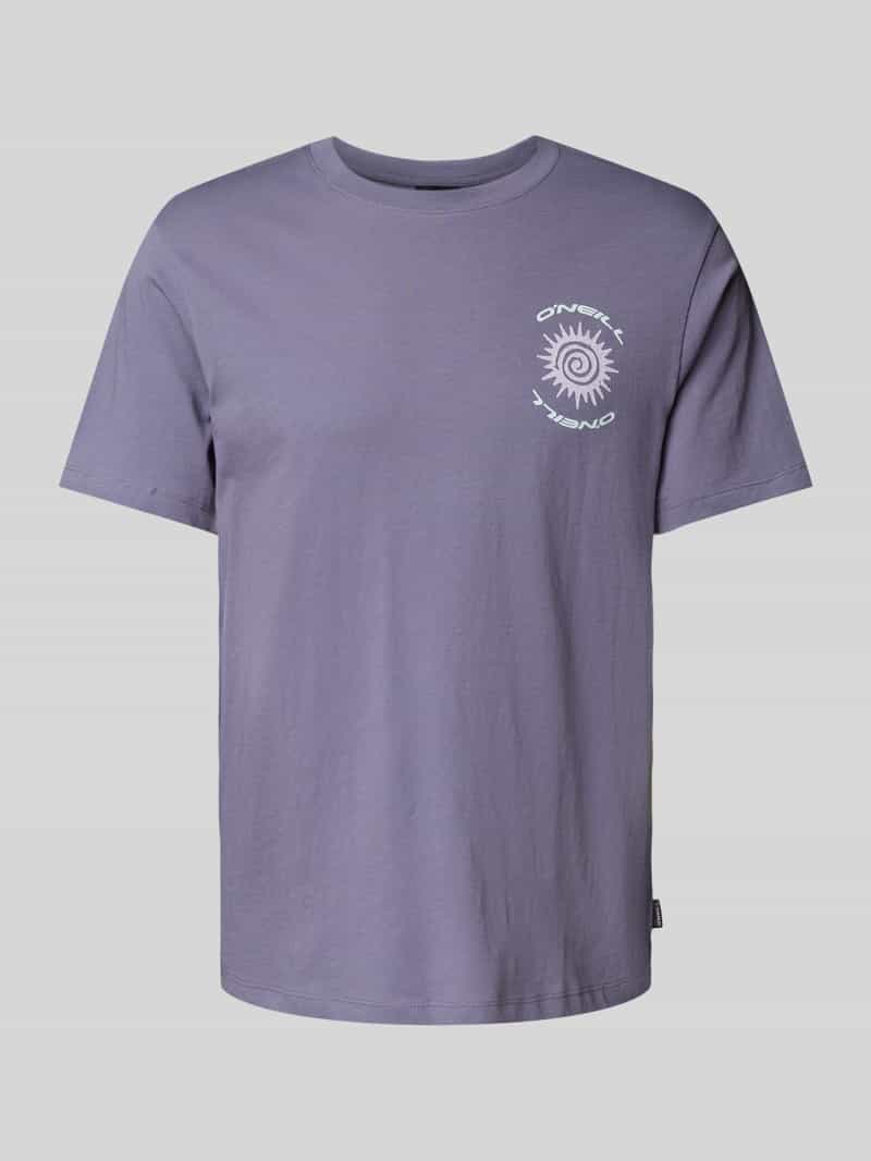 O'Neill T-shirt met labelprint en ronde hals