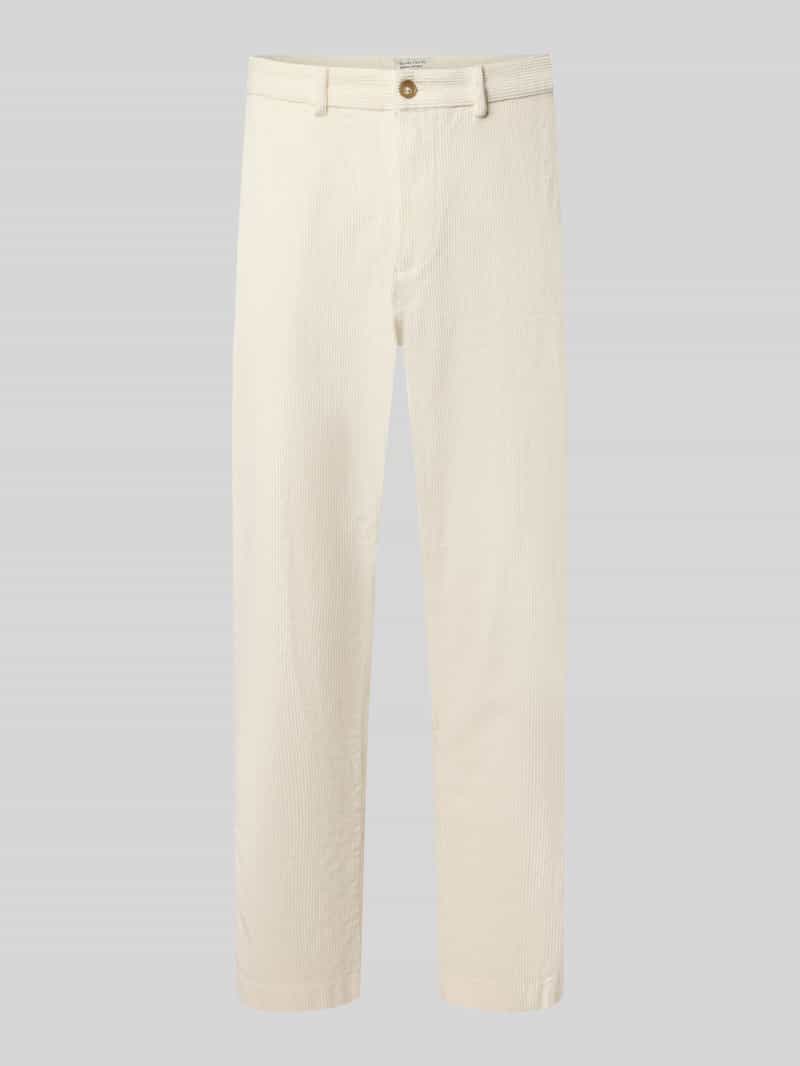 Corduroy broek met zijwaartse steekzakken