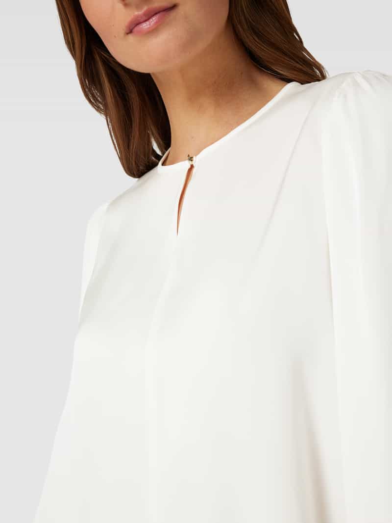 Boss Blouse met ronde hals en knoopsluiting