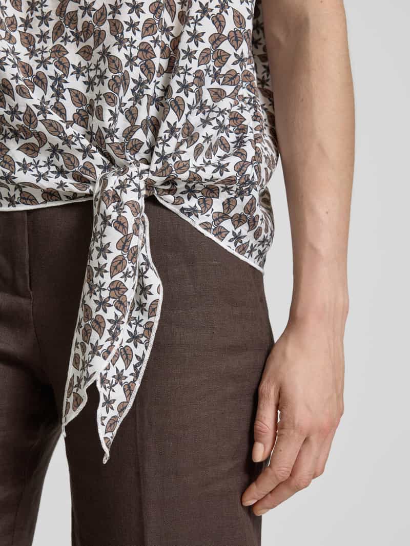 Christian Berg Woman Relaxed fit blouse met knoopdetail
