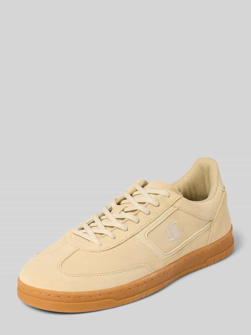 Leren sneakers met Gestikt logo Model 'CL78 LS'