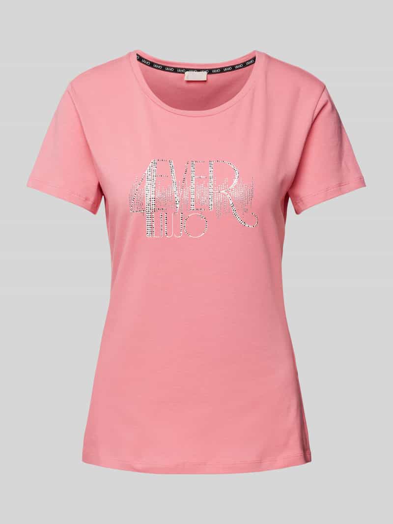 LIU JO SPORT T-shirt met strass-steentjes