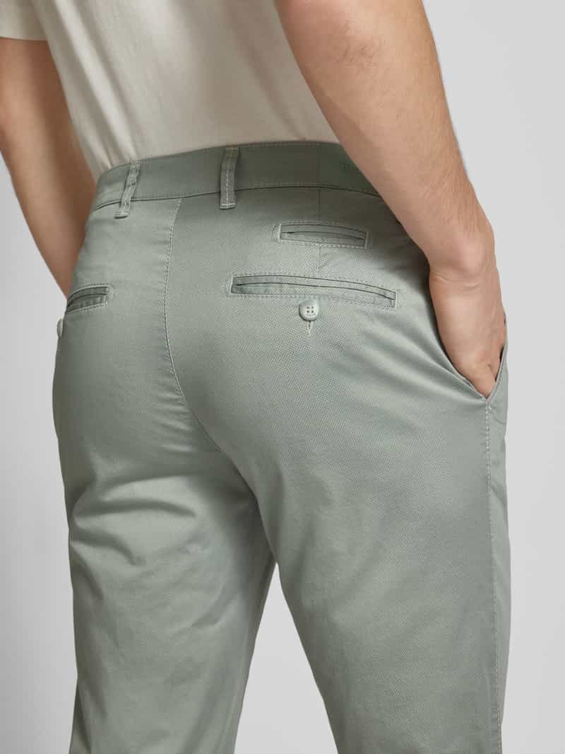 BRAX Regular fit chino met structuurmotief model 'FABIO'