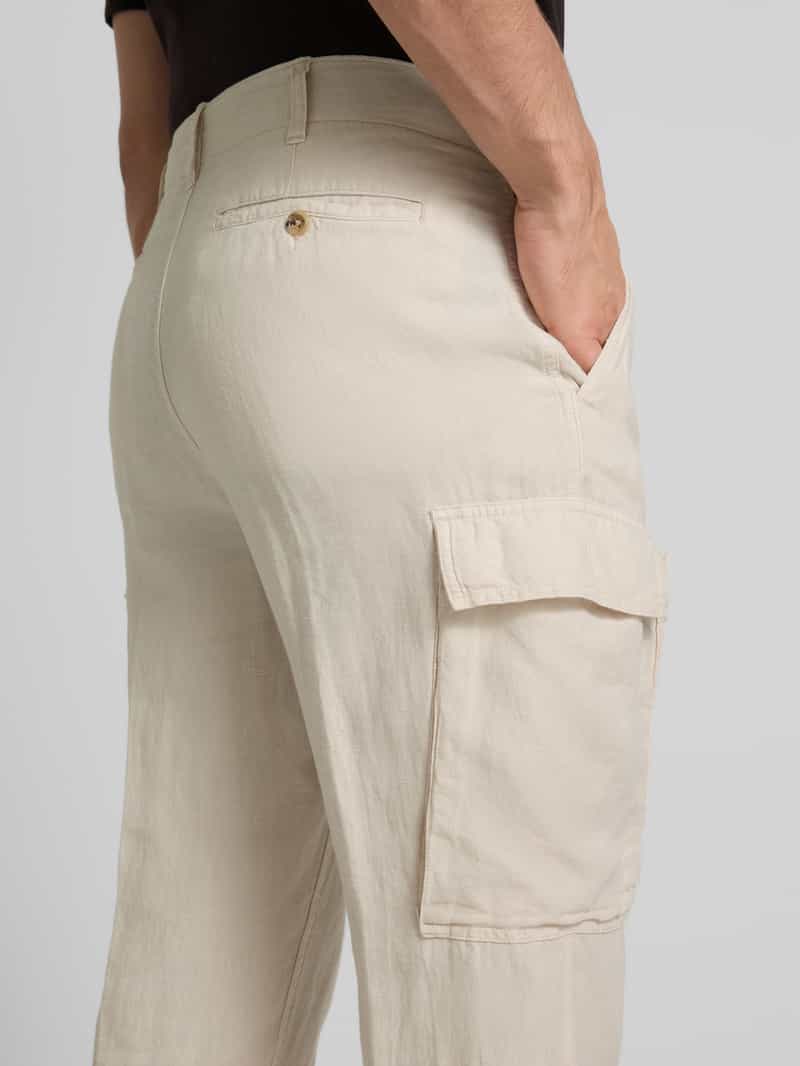 Polo Ralph Lauren Cargobroek van linnen met labeldetail