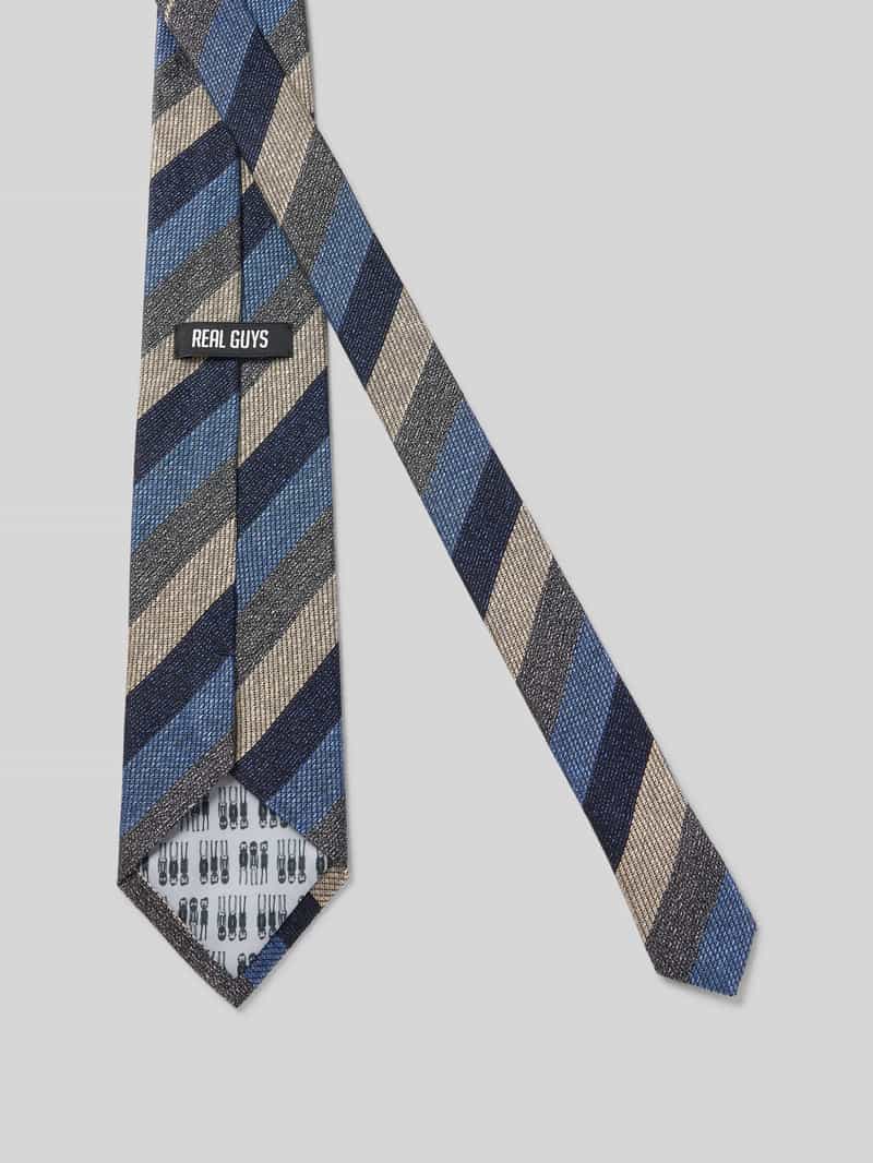 J.Ploenes Stropdas van zijdemix met logopatch (8 5 cm)