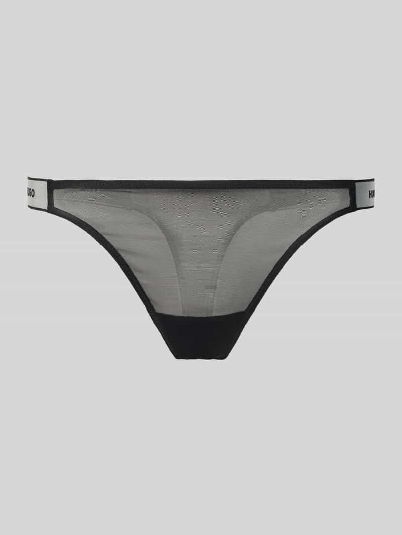 HUGO String met logo in band in een set van 3 stuks model 'STARS'