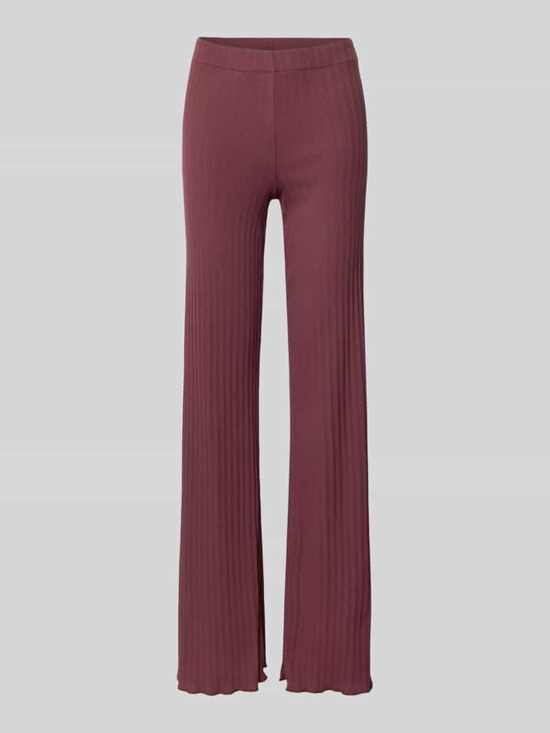OH APRIL Flared stoffen broek met structuurmotief model 'Lyle'