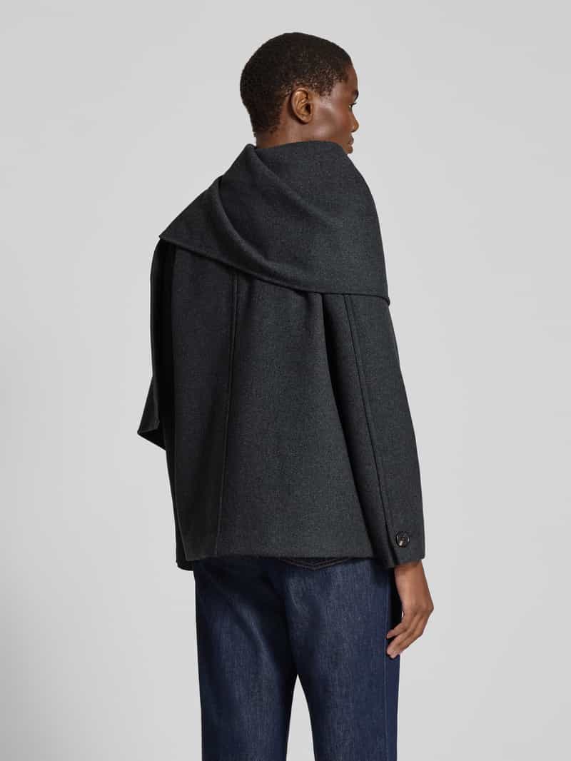 Vero Moda Regular fit lange jas met sjaalkraag model 'UNALAURA'