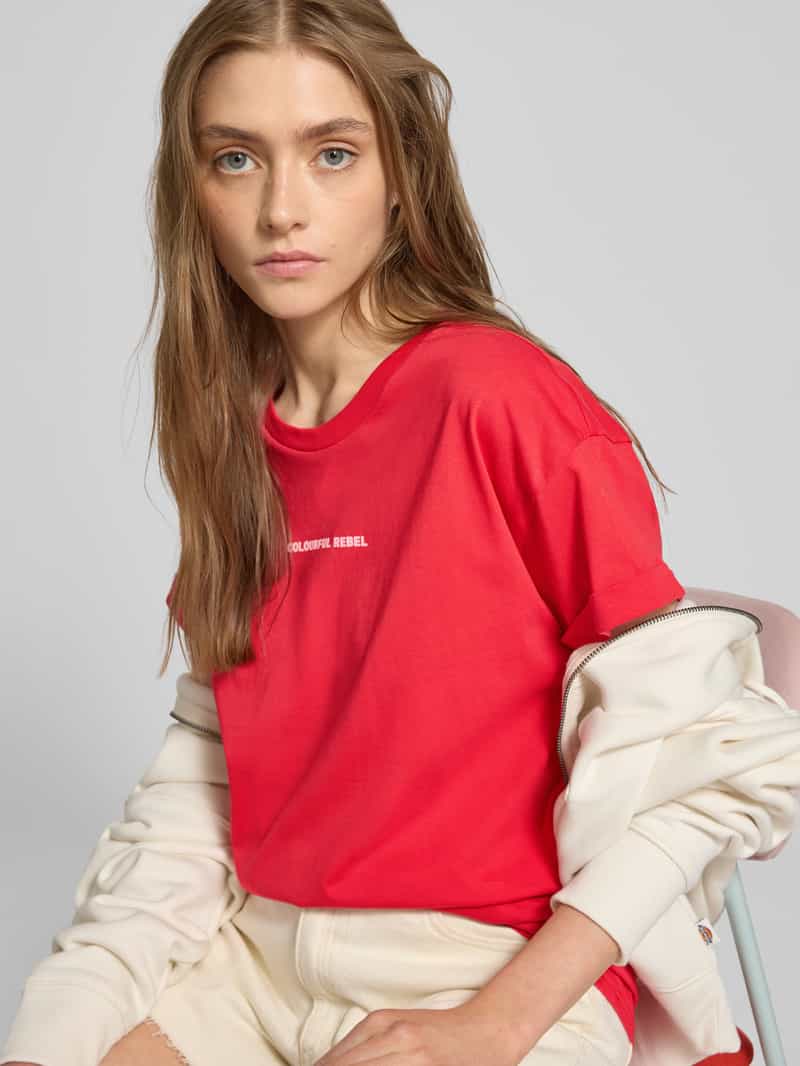 Colourful Rebel T-shirt met labelprint