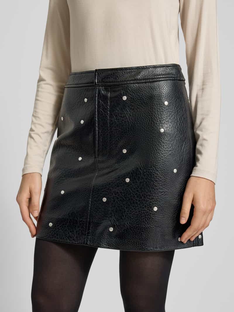 MbyM Minirok in leerlook model 'Altari'