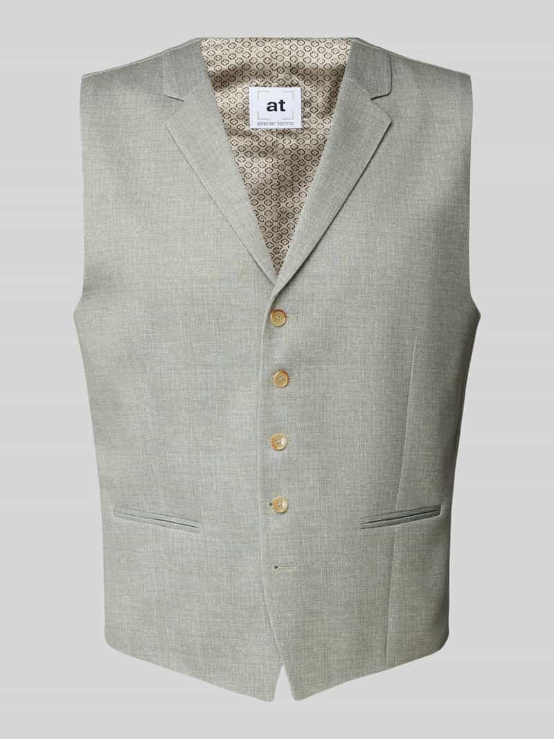 ATELIER TORINO Gilet met reverskraag