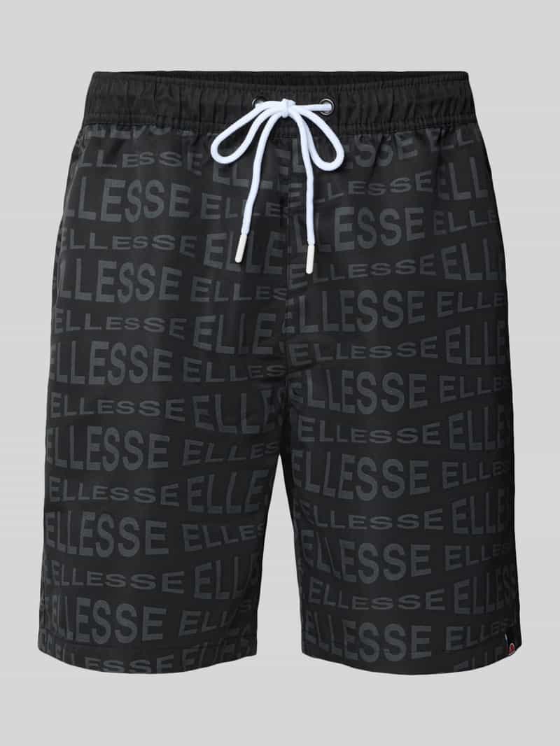 Ellesse Korte regular fit broek met tunnelkoord model 'DiSTORTA'
